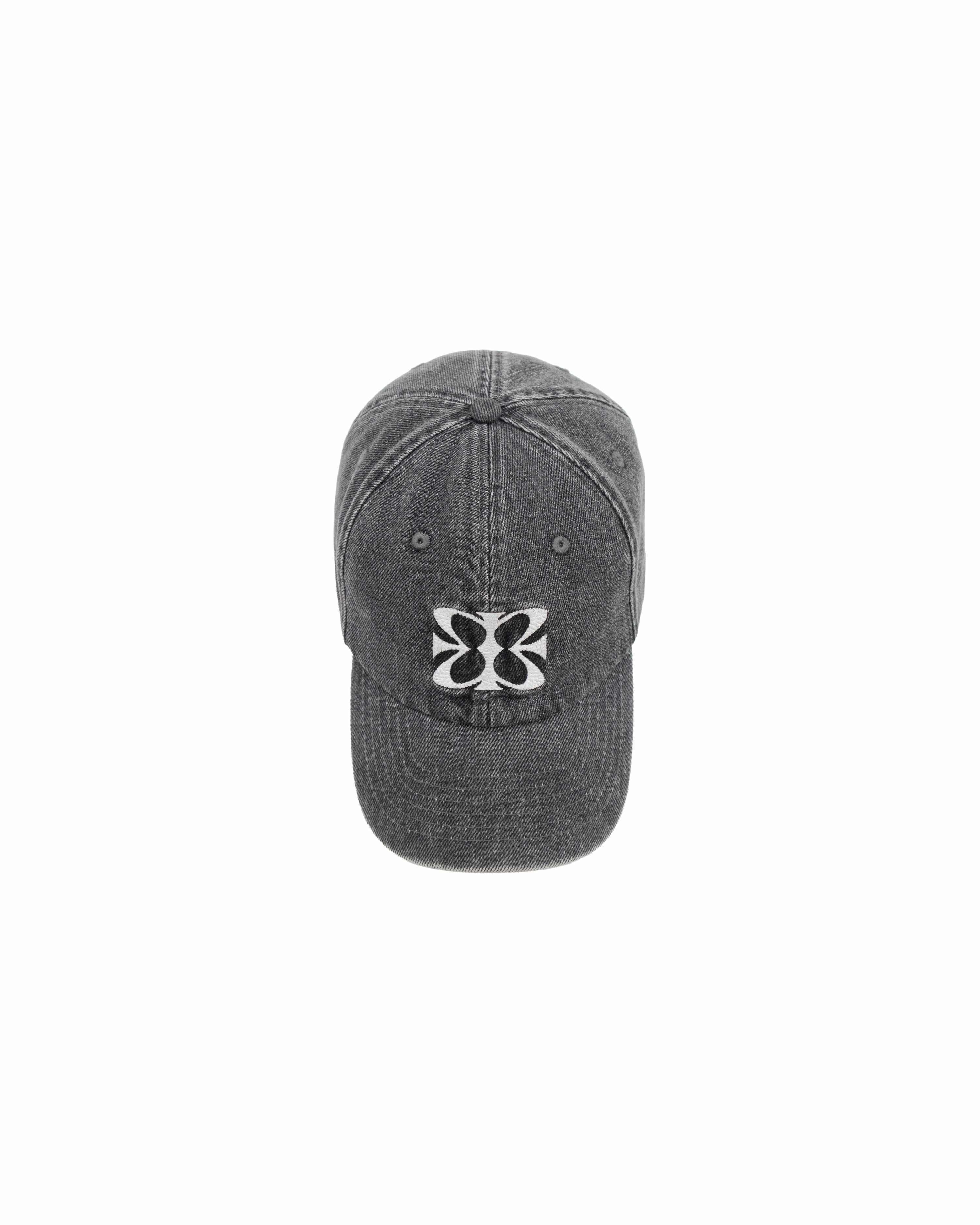 Monogram Cap - Vintage Wash Grey Denim