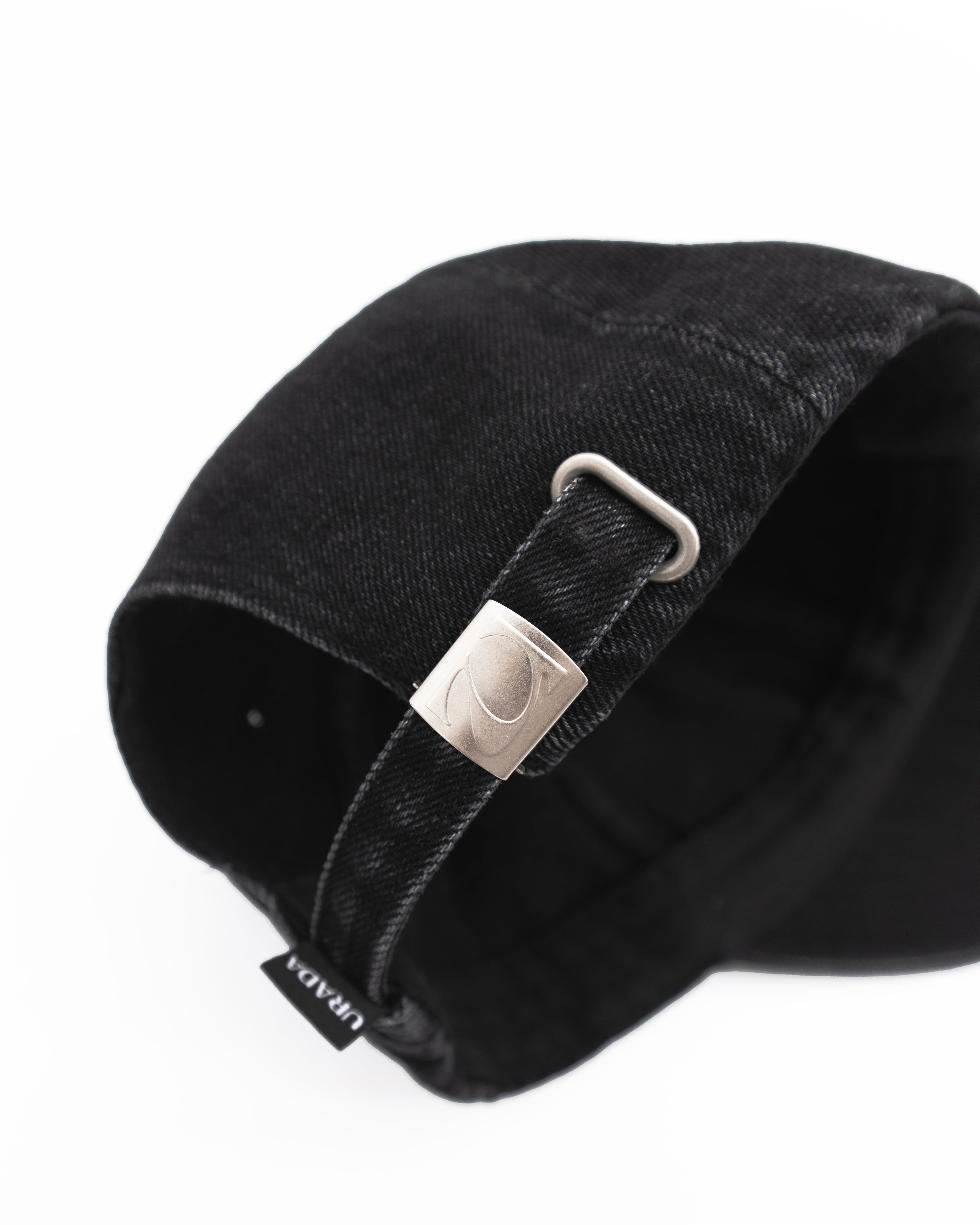 Monogram Cap - Vintage Wash Black Denim