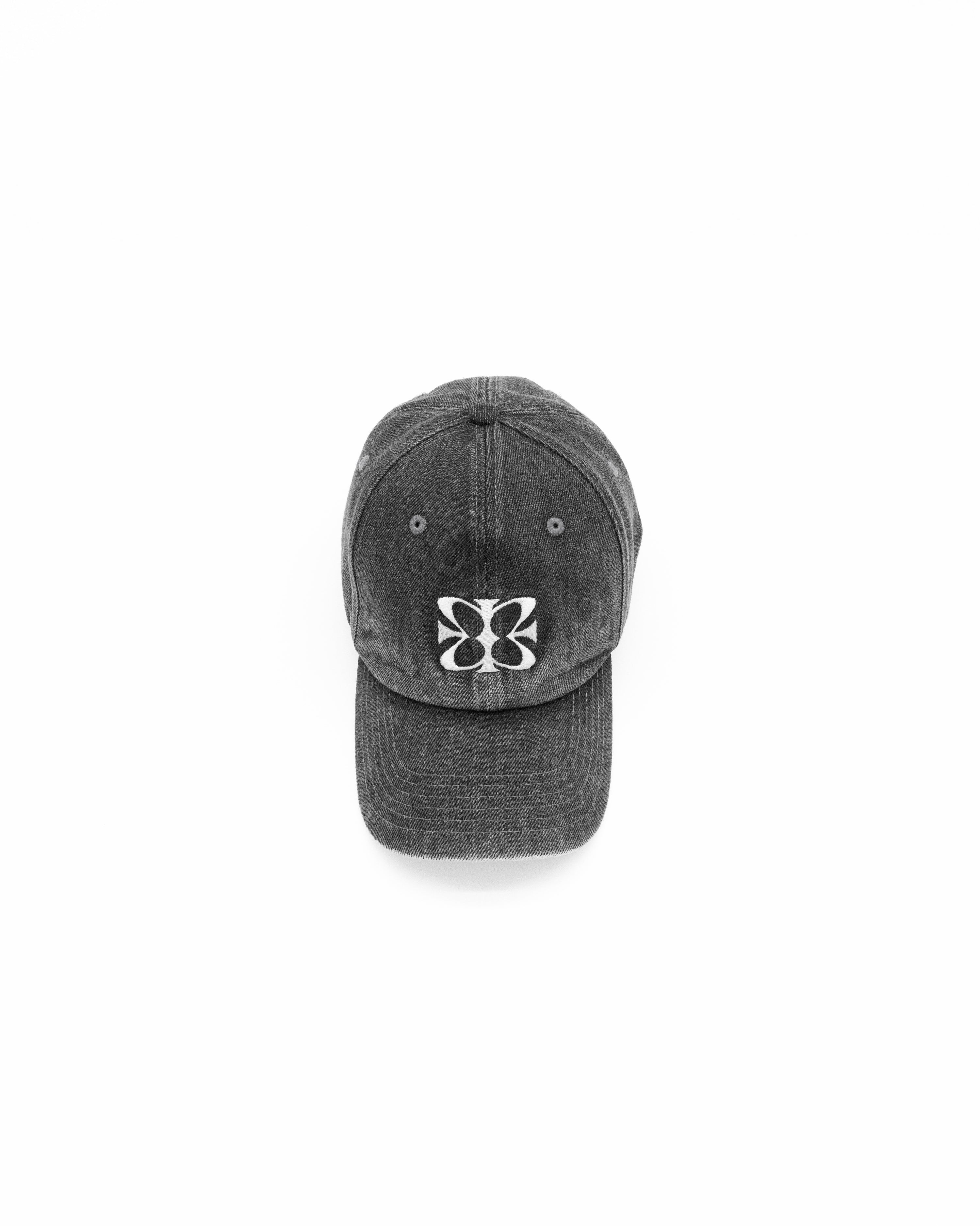 Monogram Cap - Vintage Wash Grey Denim